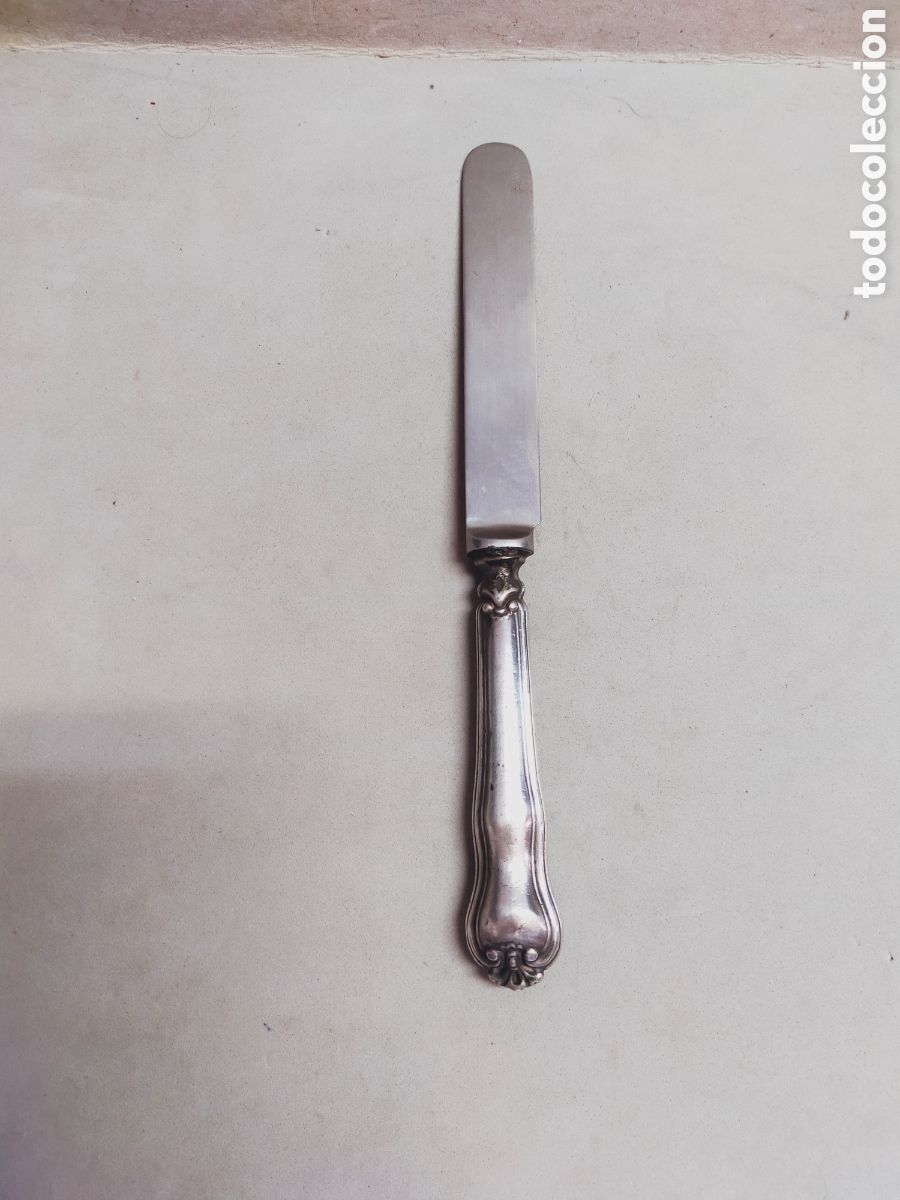 Antig&uuml;edades: CUCHILLO DE PLATA. 21 CM. - Foto 2