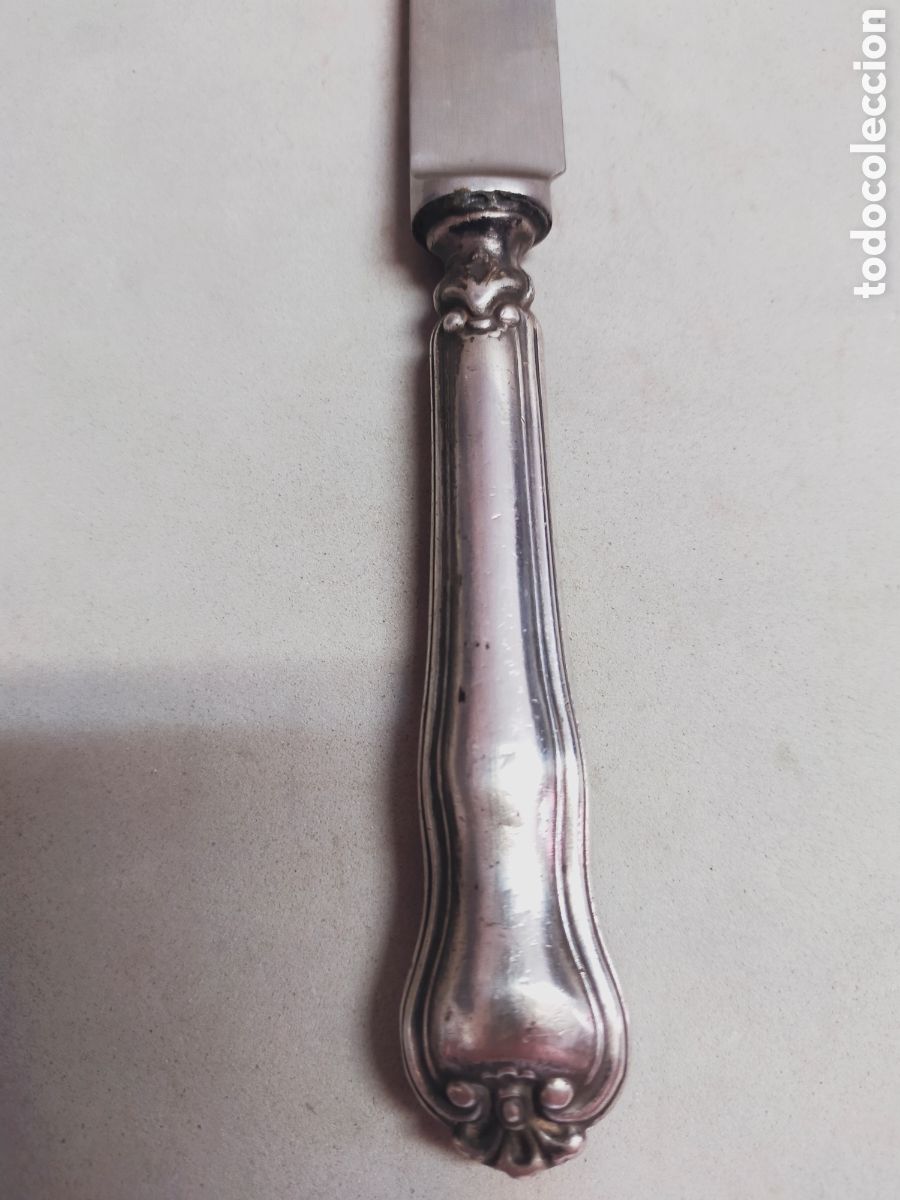 Antig&uuml;edades: CUCHILLO DE PLATA. 21 CM. - Foto 3
