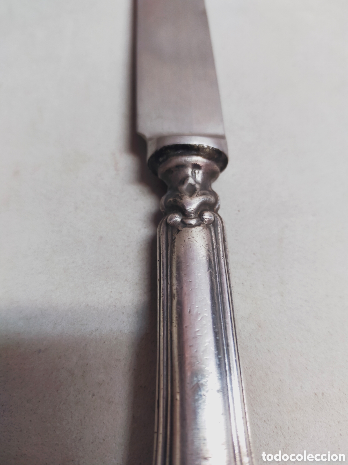 Antig&uuml;edades: CUCHILLO DE PLATA. 21 CM. - Foto 4