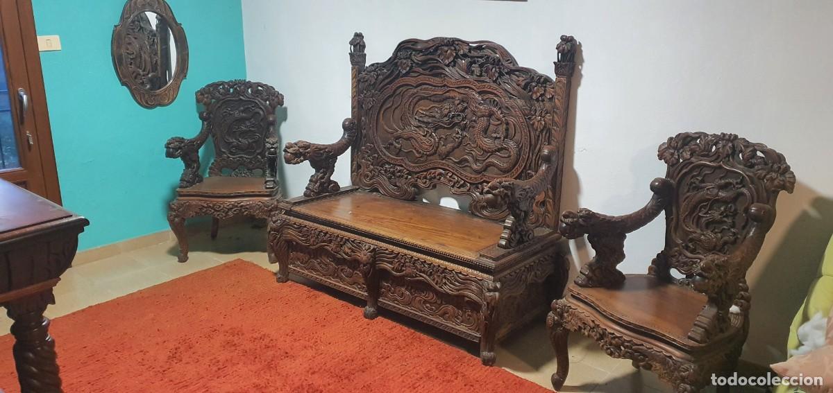 Antig&uuml;edades: Tresillo Sandalo - Foto 1