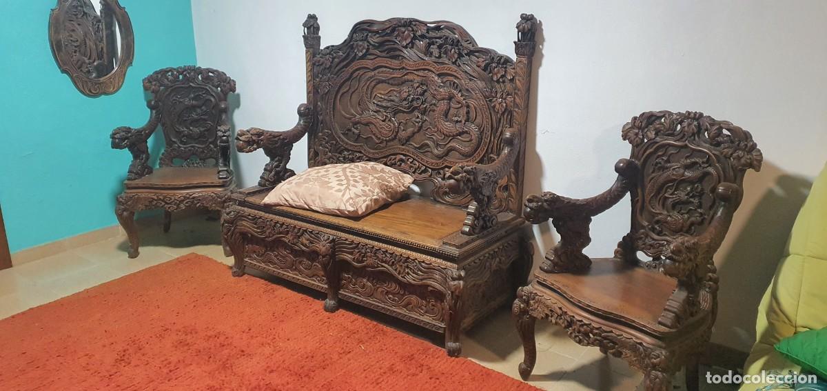 Antig&uuml;edades: Tresillo Sandalo - Foto 4