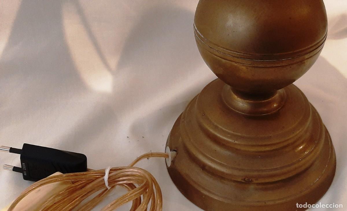 Antig&uuml;edades: L&aacute;mpara antigua de bronce - Foto 4