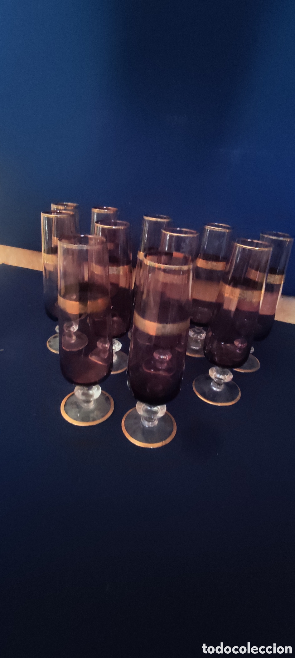 Antig&uuml;edades: JUEGO DE COPAS VINTAGE - Foto 4
