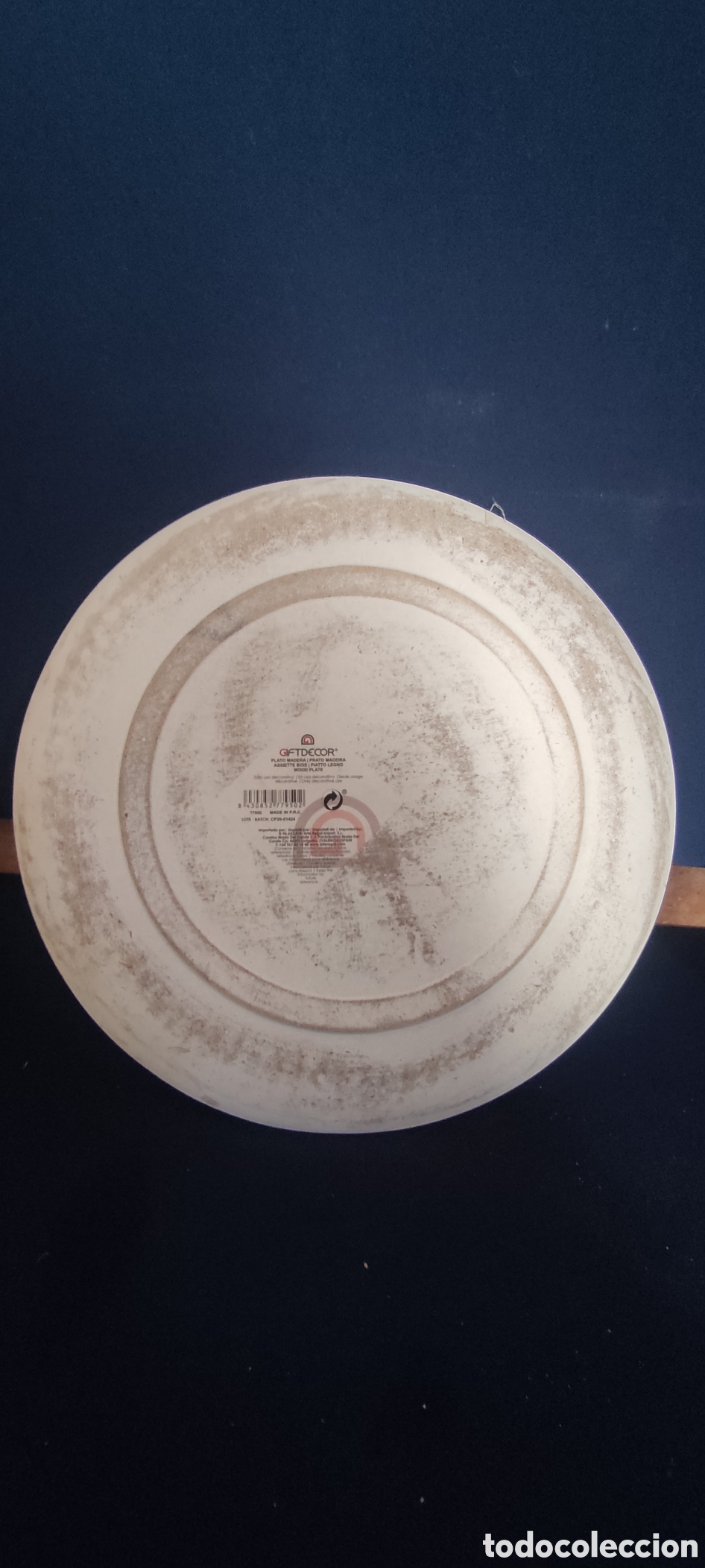 Antig&uuml;edades: PLATO DE MADERA - Foto 4