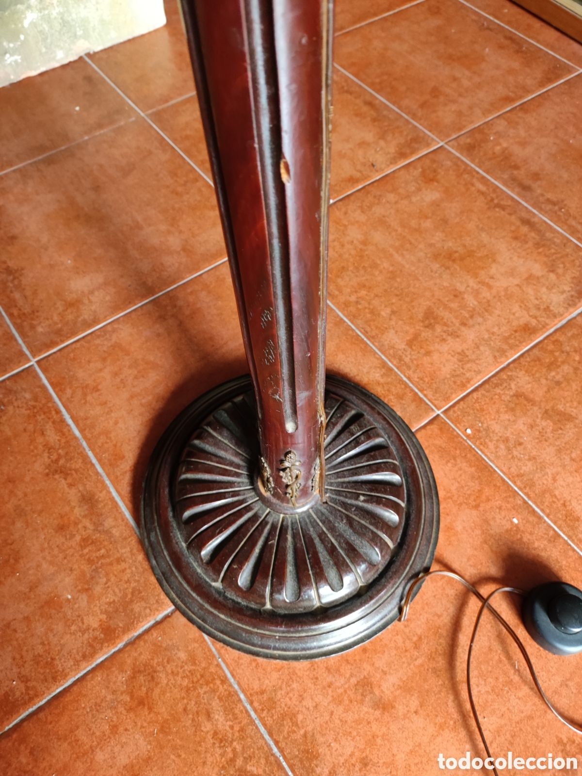Antig&uuml;edades: Lampara deco madera - Foto 4
