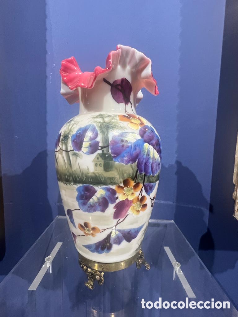 Antig&uuml;edades: Gran jarr&oacute;n de opalina francesa del siglo xix - Foto 4