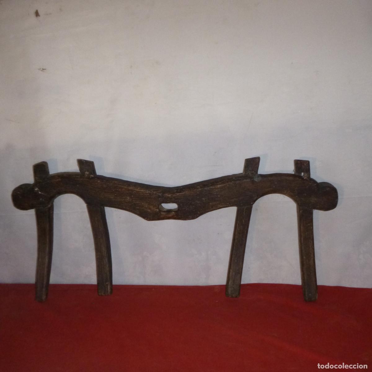 Antig&uuml;edades: ANTIGUO YUGO DE BURROS MADERA OLMO - Foto 1