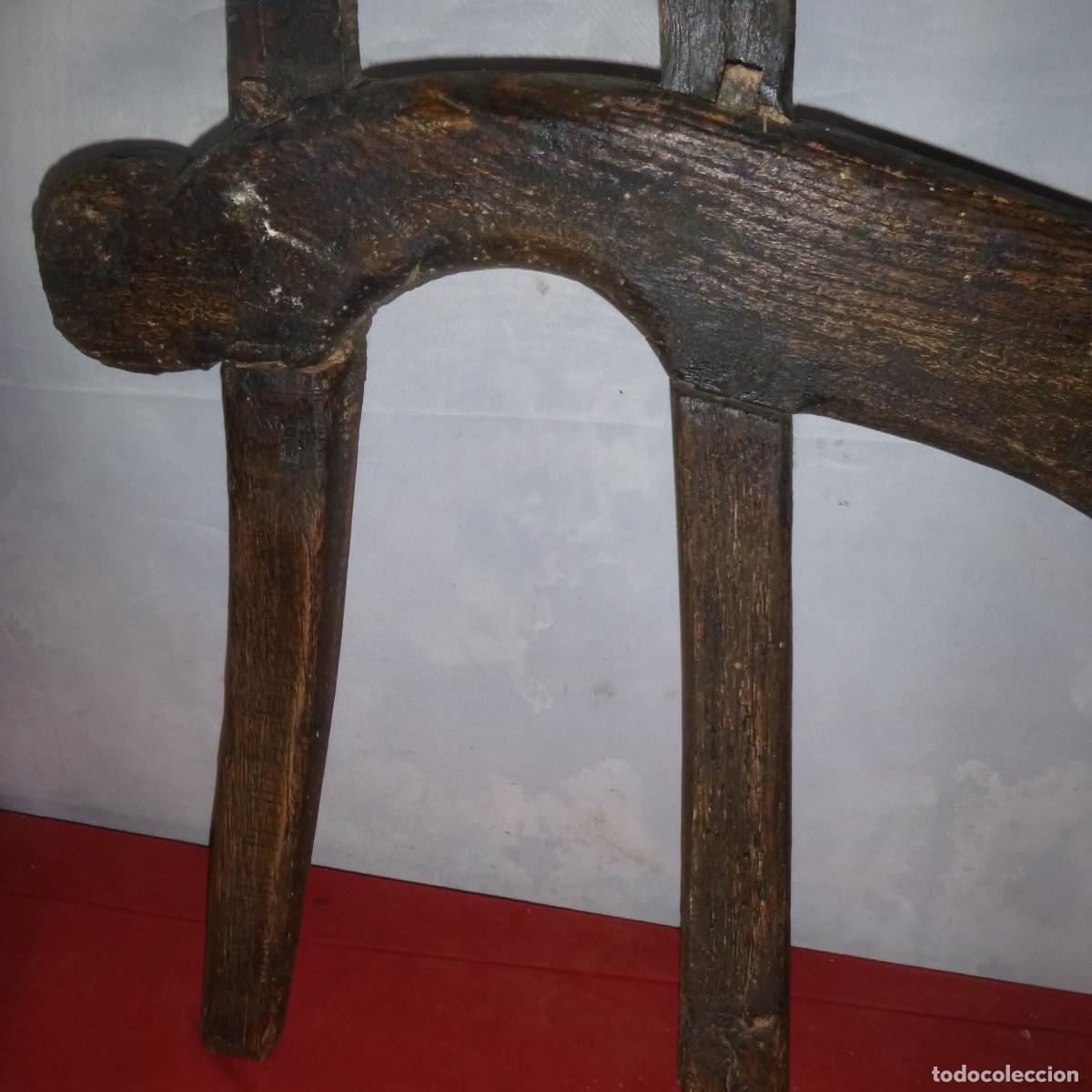 Antig&uuml;edades: ANTIGUO YUGO DE BURROS MADERA OLMO - Foto 6