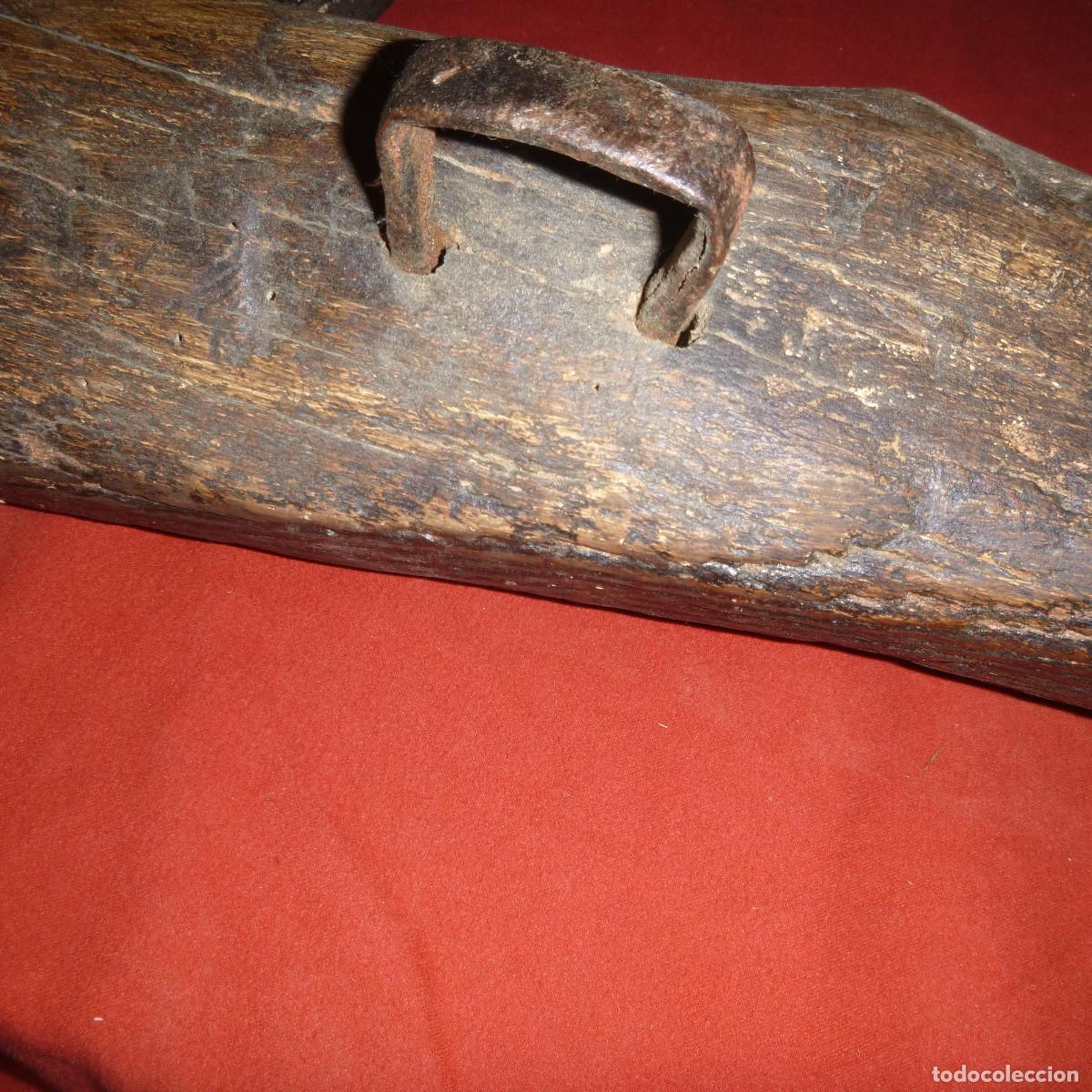 Antig&uuml;edades: ANTIGUO YUGO DE BURROS MADERA OLMO - Foto 8