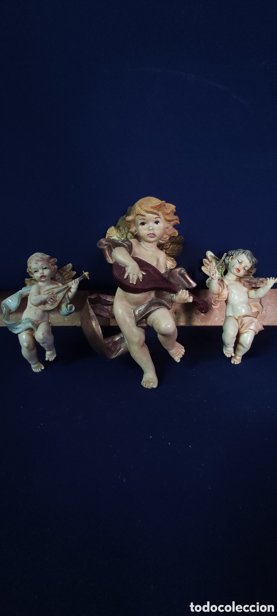 Antig&uuml;edades: LOTE DE QUERUBINES DE RESINA - Foto 7