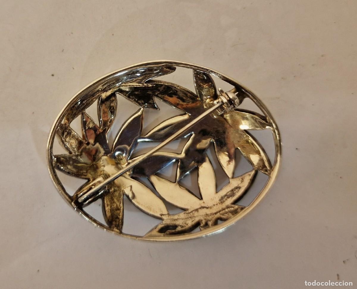 Antig&uuml;edades: Alfiler de Plata y nacar - Foto 2