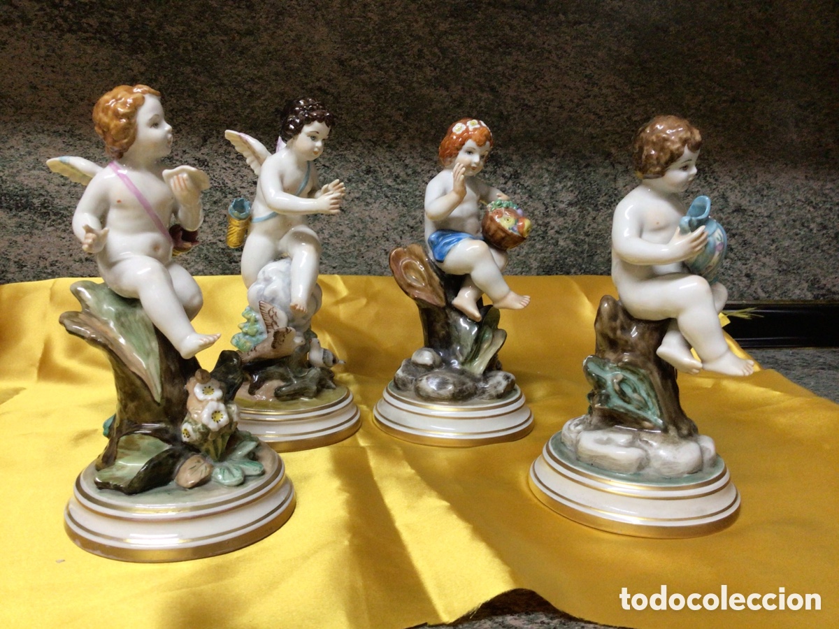 Antig&uuml;edades: Querubines de porcelana antiguos - Foto 4