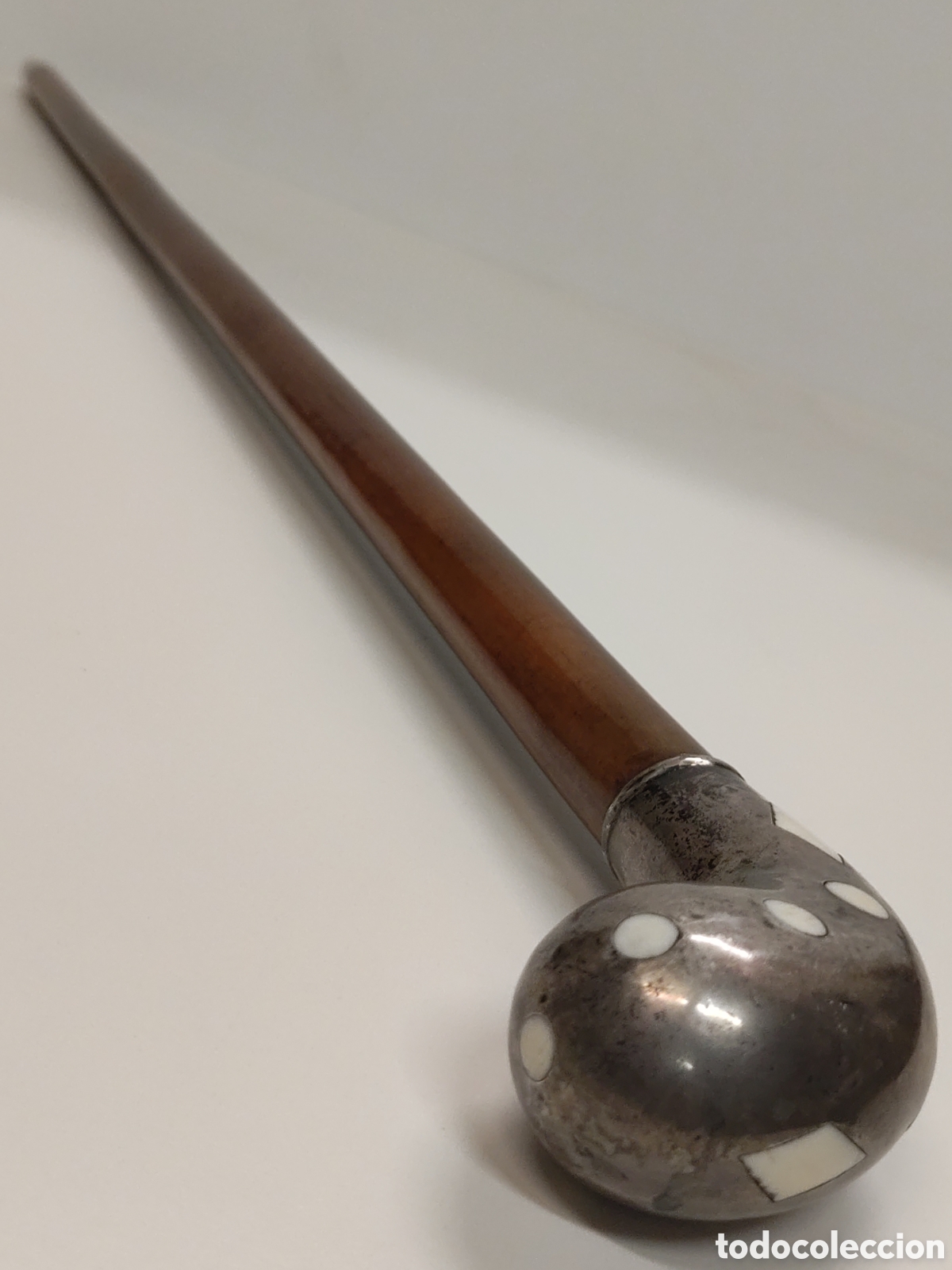 Antig&uuml;edades: Bast&oacute;n plata 900 Malaca - Foto 5