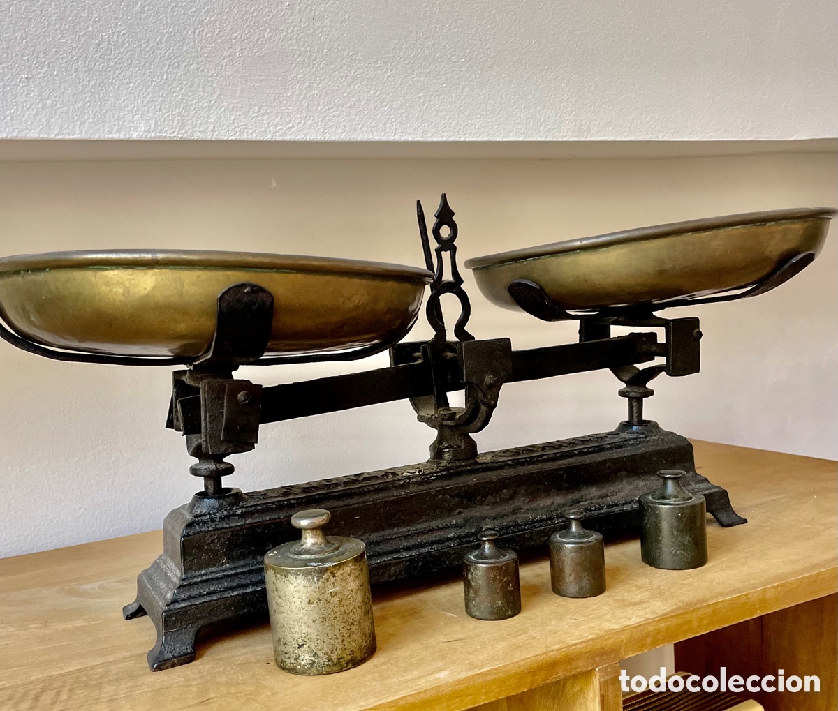 Antig&uuml;edades: Balanza pesas antigua - Foto 3