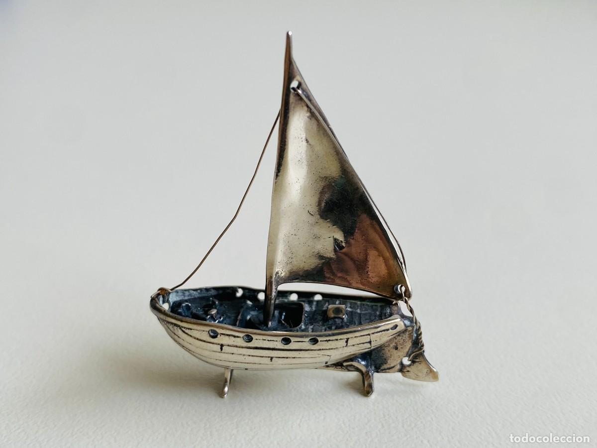 Antig&uuml;edades: miniatura de plata 800 (velero) - Foto 2