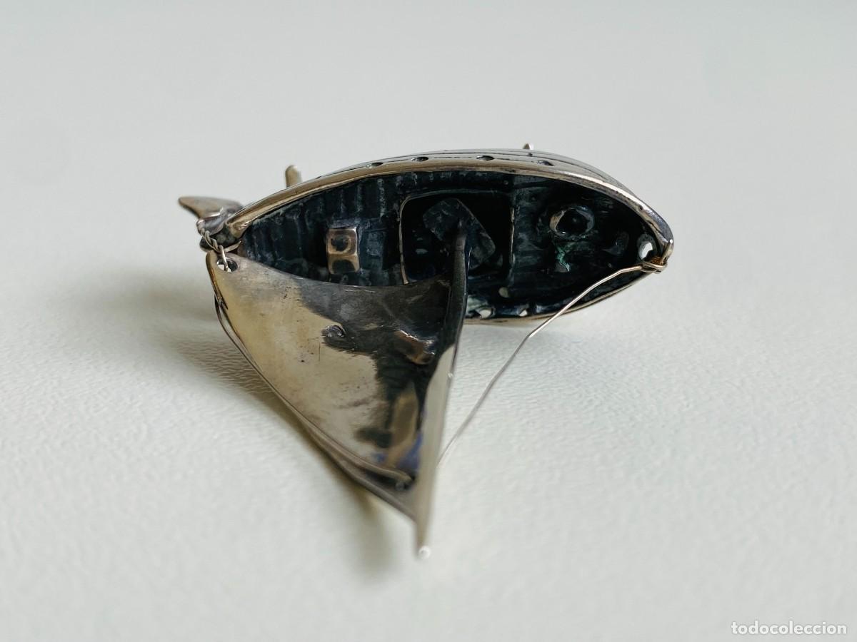 Antig&uuml;edades: miniatura de plata 800 (velero) - Foto 3