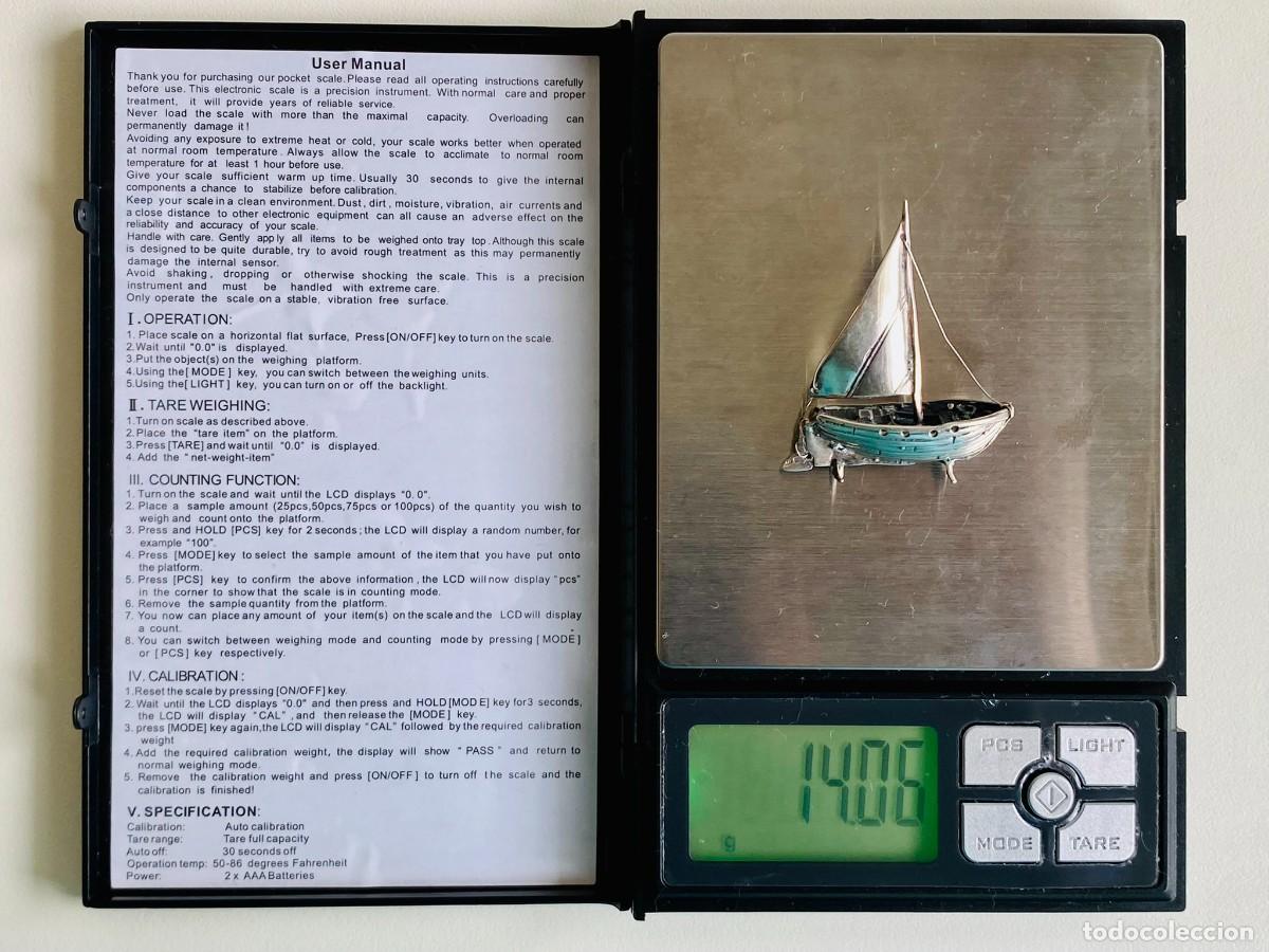 Antig&uuml;edades: miniatura de plata 800 (velero) - Foto 6