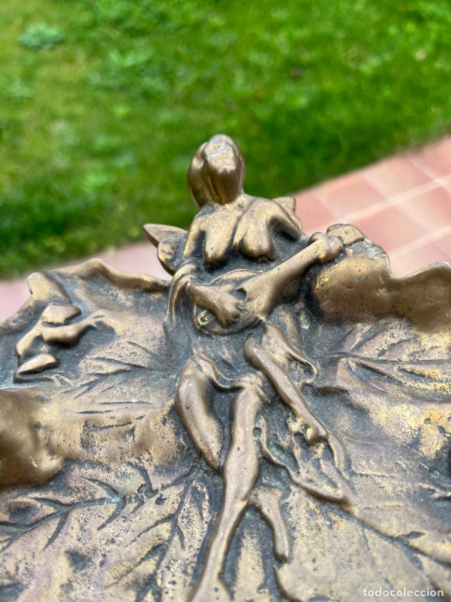 Antig&uuml;edades: Art- deco bandeja, bronce - Foto 3