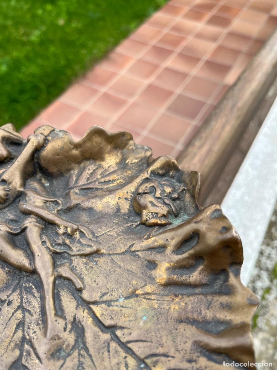 Antig&uuml;edades: Art- deco bandeja, bronce - Foto 4