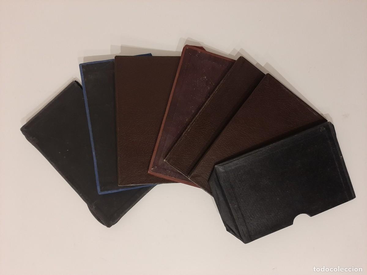 Antig&uuml;edades: LOTE DE 7 FUNDAS DE BIBLIAS MISALES O LIBROS EN GENERAL. 17 X 12 CM APROX.