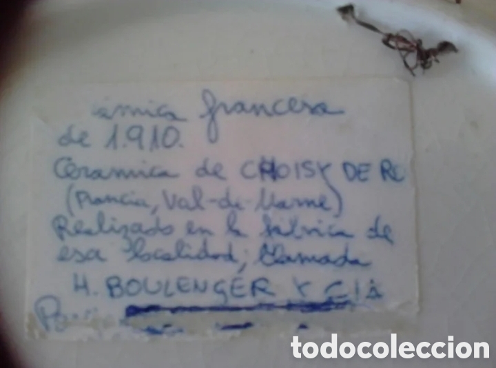 Antig&uuml;edades: Platos cer&aacute;mica francesa - Foto 4