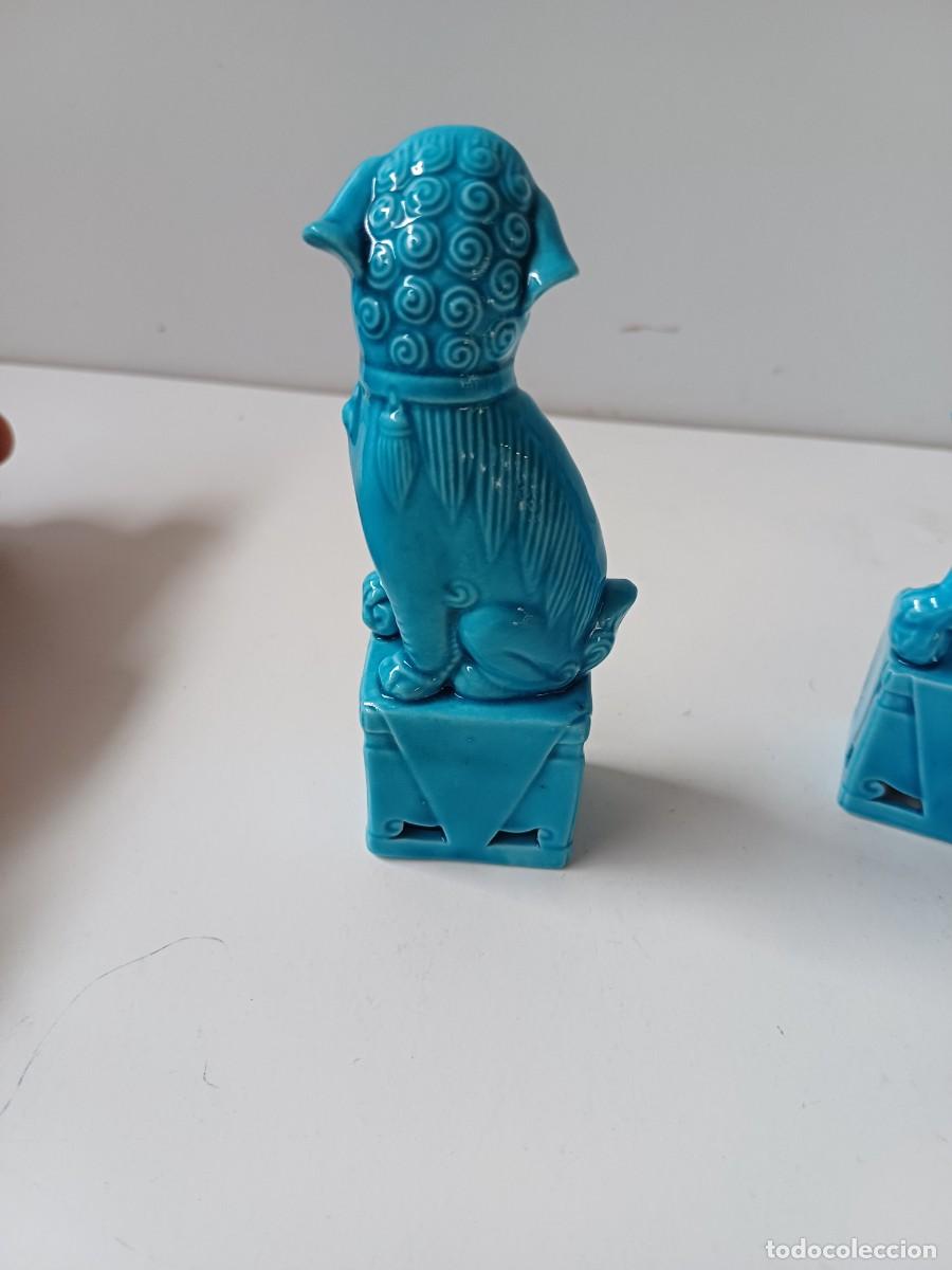 Antig&uuml;edades: PERROS FOO 11 CMS CERAMICA - Foto 4
