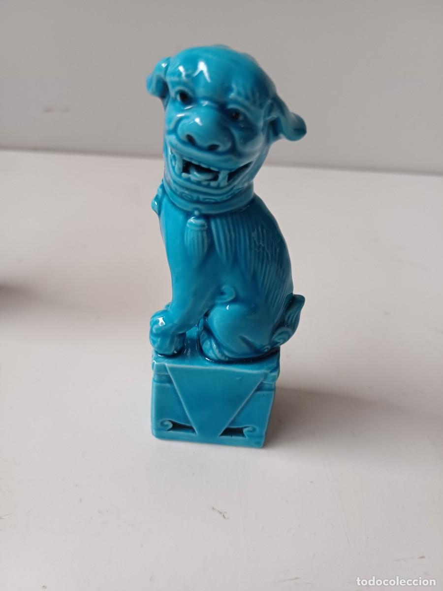 Antig&uuml;edades: PERROS FOO 11 CMS CERAMICA - Foto 5