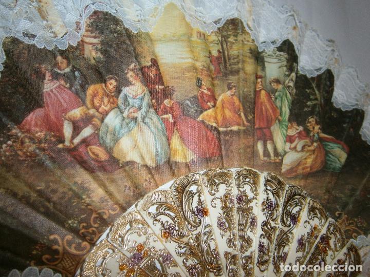 Antig&uuml;edades: ANTIGUO Y ESPECTACULAR ABANICO - Foto 3