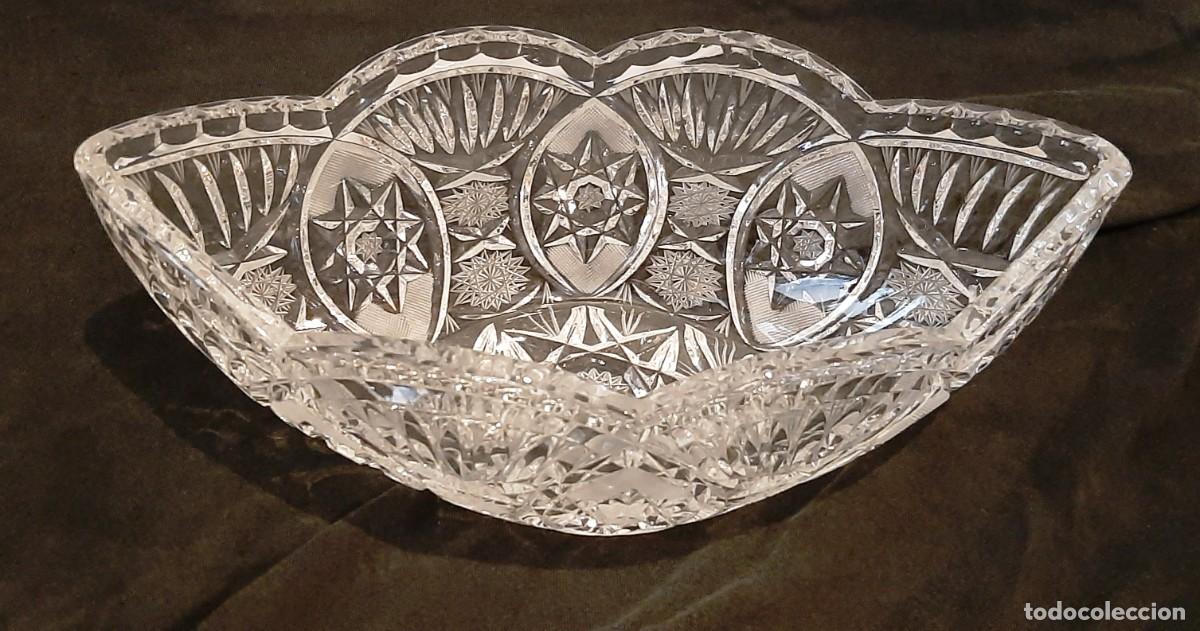 Antig&uuml;edades: Centro de mesa cristal Bohemia - Foto 3