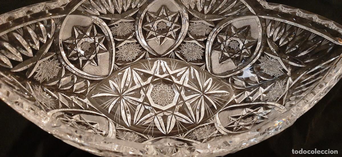 Antig&uuml;edades: Centro de mesa cristal Bohemia - Foto 4