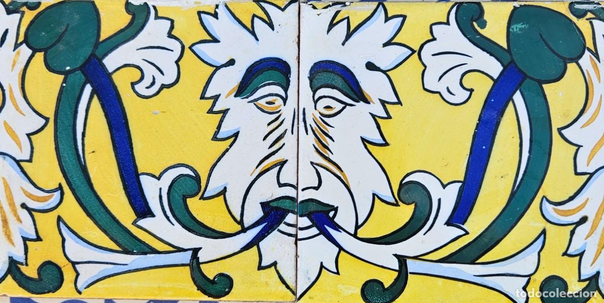 Antig&uuml;edades: Pareja azulejos antiguos - Foto 1