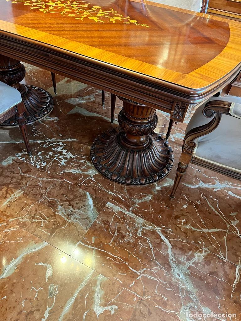 Antig&uuml;edades: Mesa comedor con sillas - Foto 2