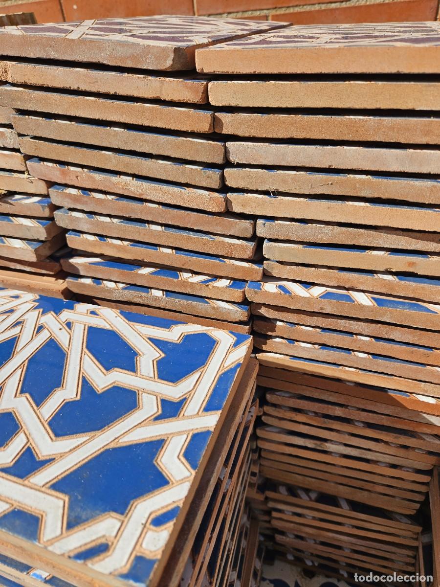 Antig&uuml;edades: Lote 40 azulejos Mensaque - Foto 2
