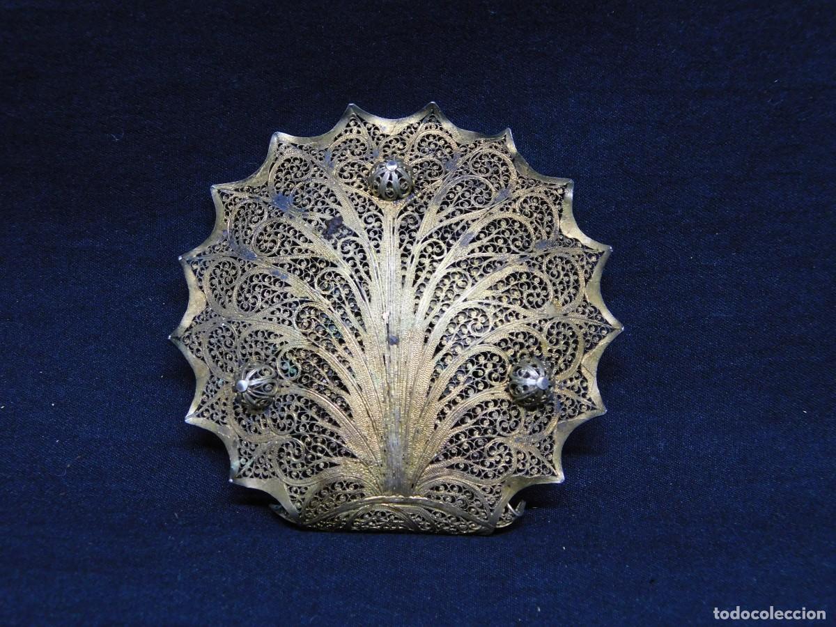 Antig&uuml;edades: CENICERO FILIGRANA DE PLATA - Foto 2