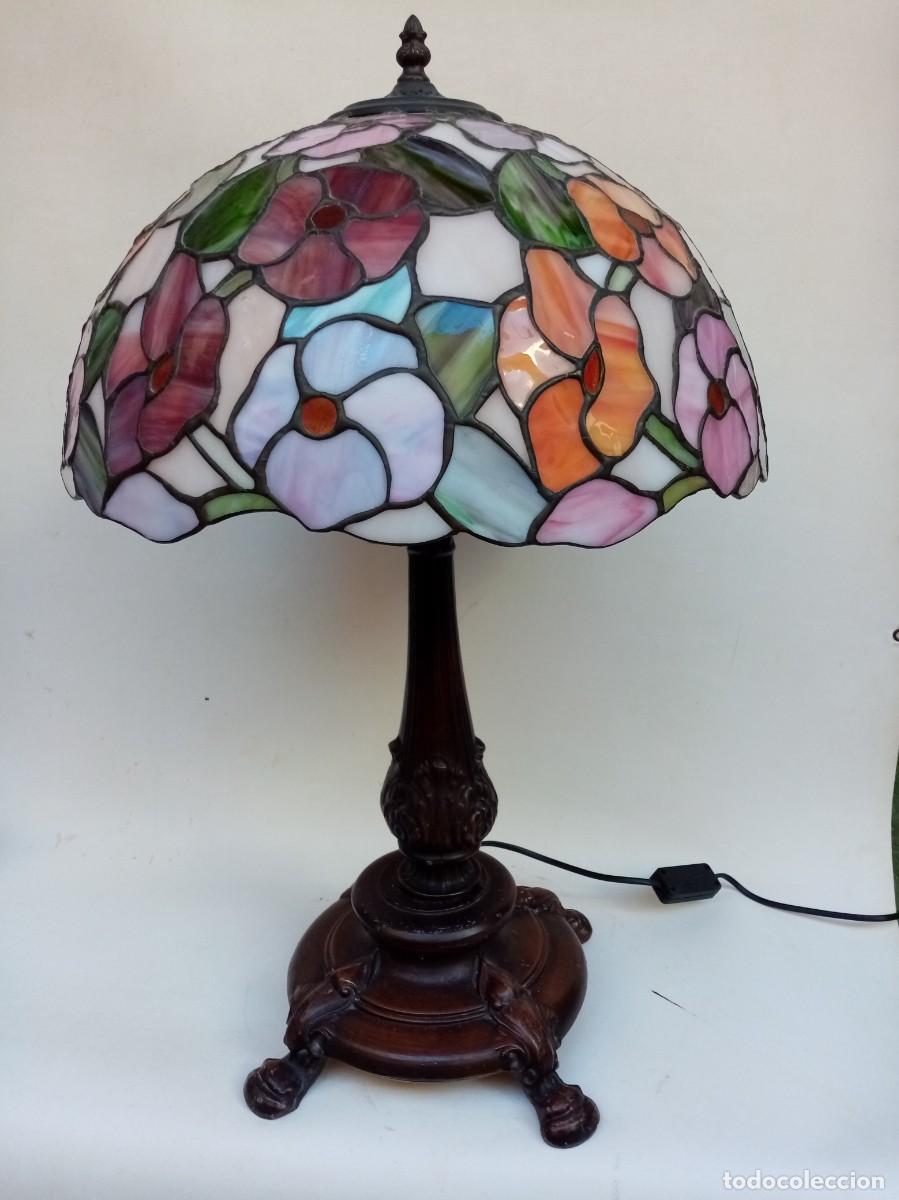 Antig&uuml;edades: lampara de mesa-Tiffany - Foto 7