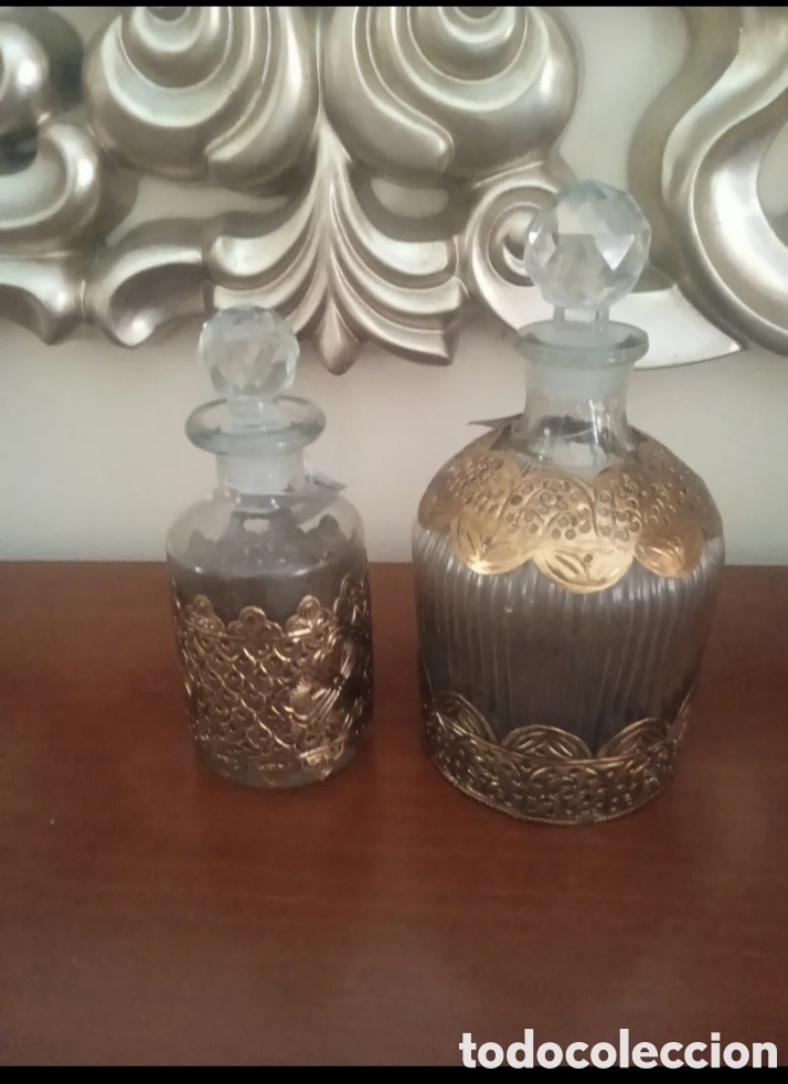 Antig&uuml;edades: Botellas cristal y metal - Foto 4
