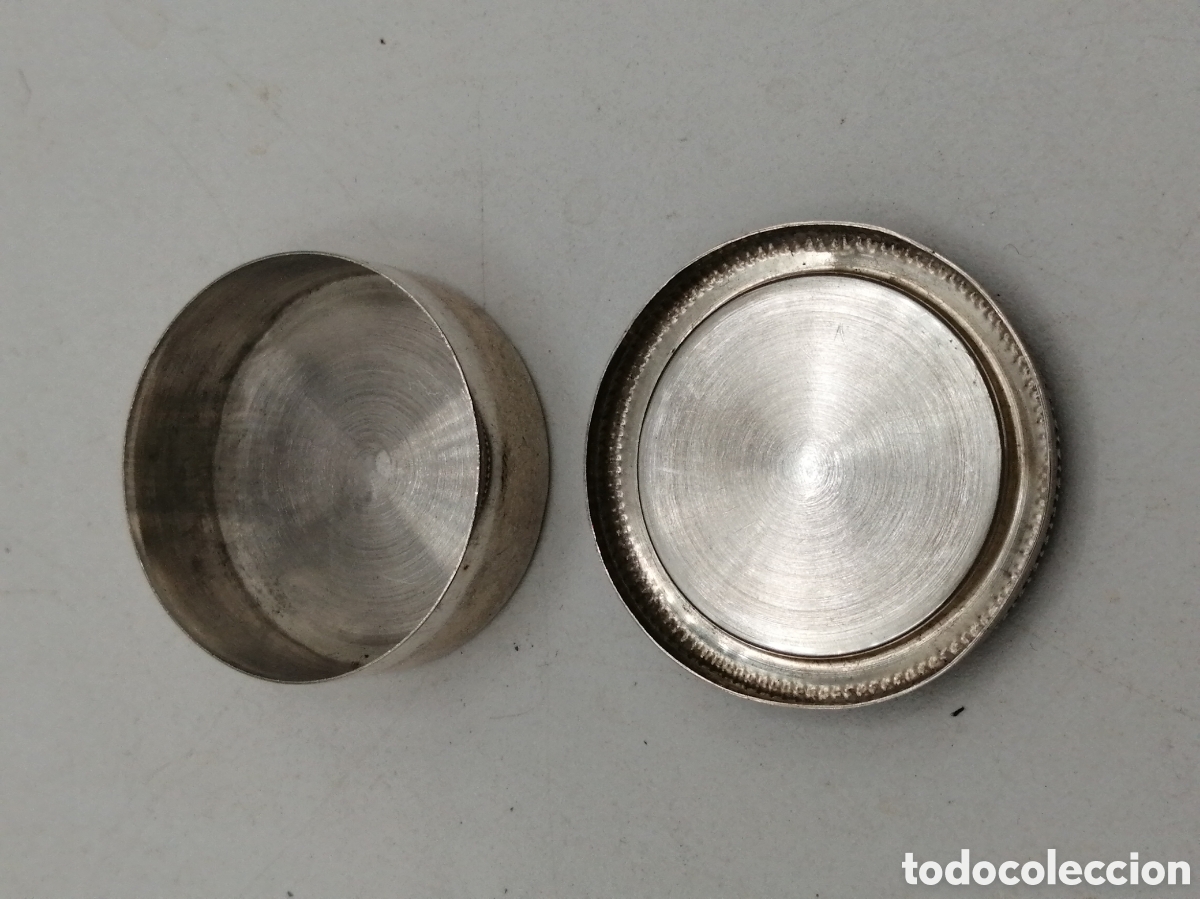 Antig&uuml;edades: Pastillero plata de ley y esmalte - Foto 3