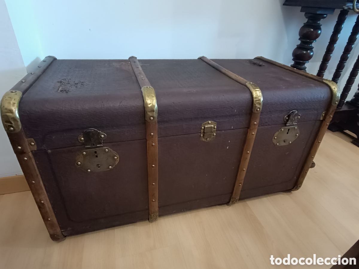 Antig&uuml;edades: Ba&uacute;l antiguo para restaurar - Foto 2