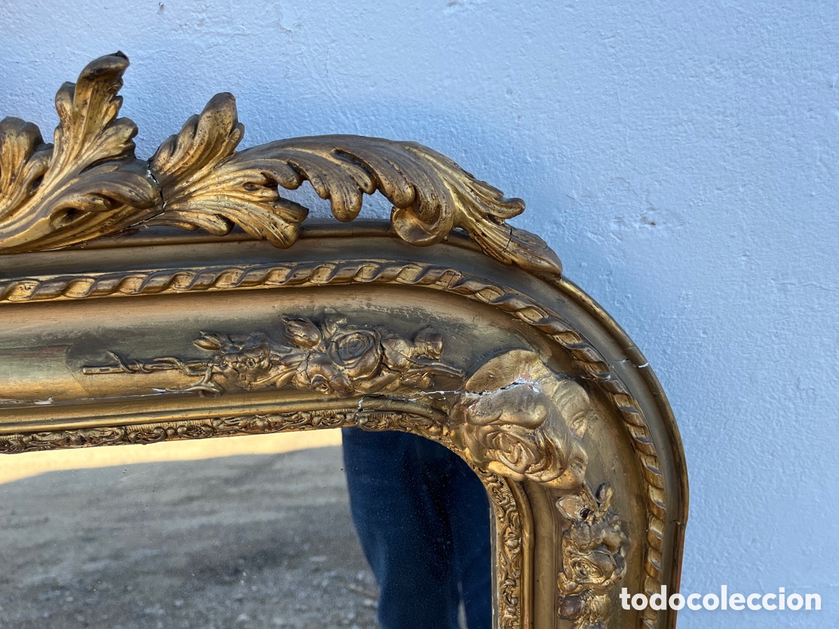 Antig&uuml;edades: Espejo grande Isabelino - Foto 3