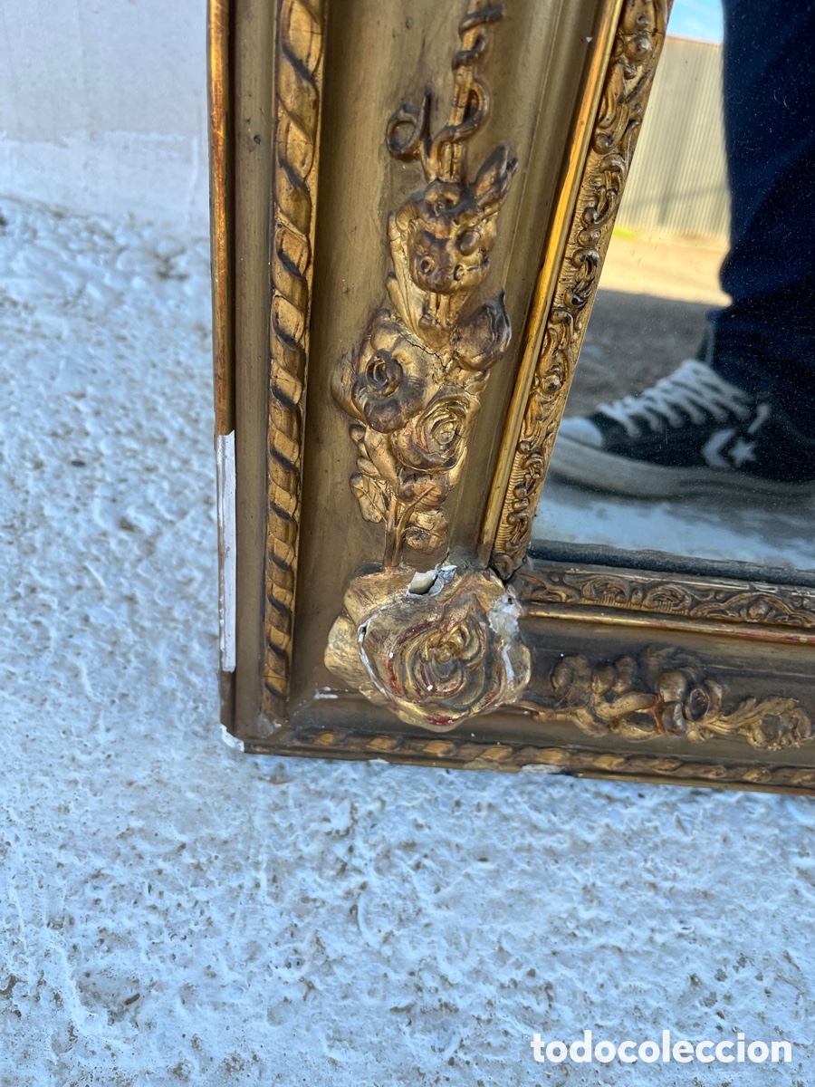 Antig&uuml;edades: Espejo grande Isabelino - Foto 5