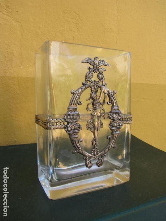 Antiquit&eacute;s: 80.- Centro modernista. Topazio Casquinha. Cristal de roca. Silver plate