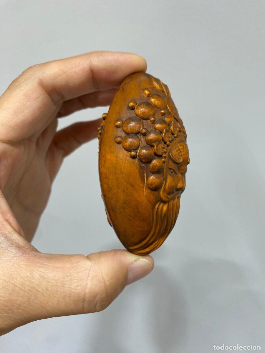 Antig&uuml;edades: Figura tallada en madera con dos representaciones de la Opera de Beijing - Foto 8