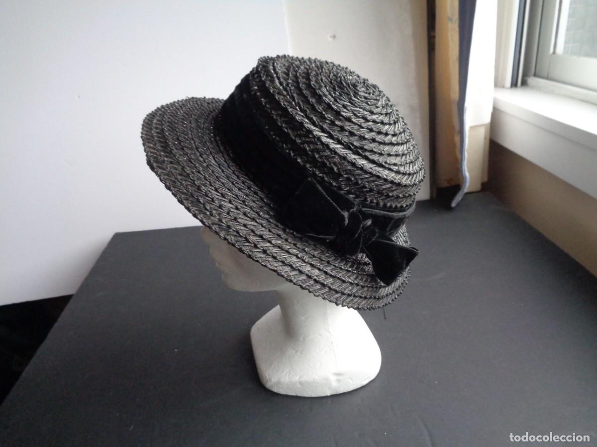 Antig&uuml;edades: SOMBRER: DE PAJA NEGRO - Foto 2