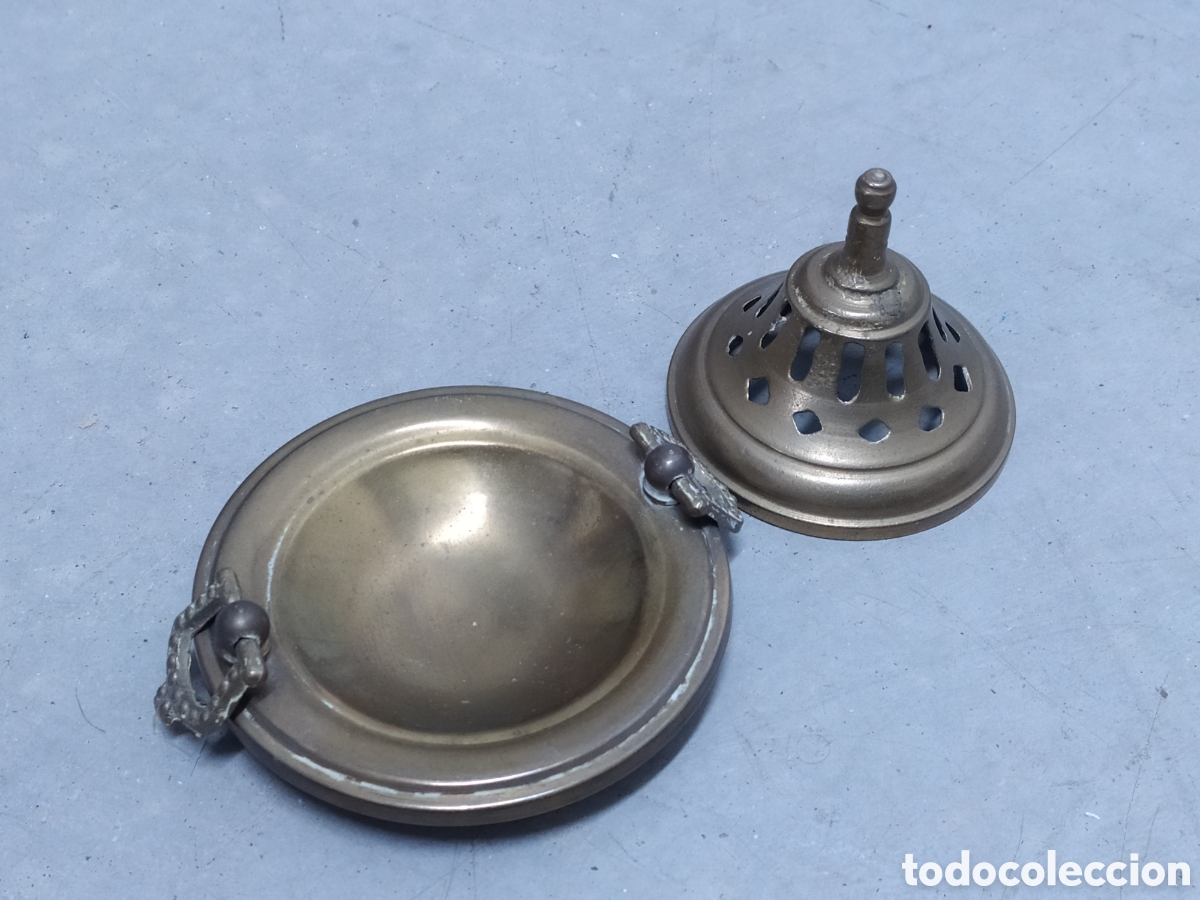 Antig&uuml;edades: BRASERO DE BRONCE MINIATURA - Foto 2