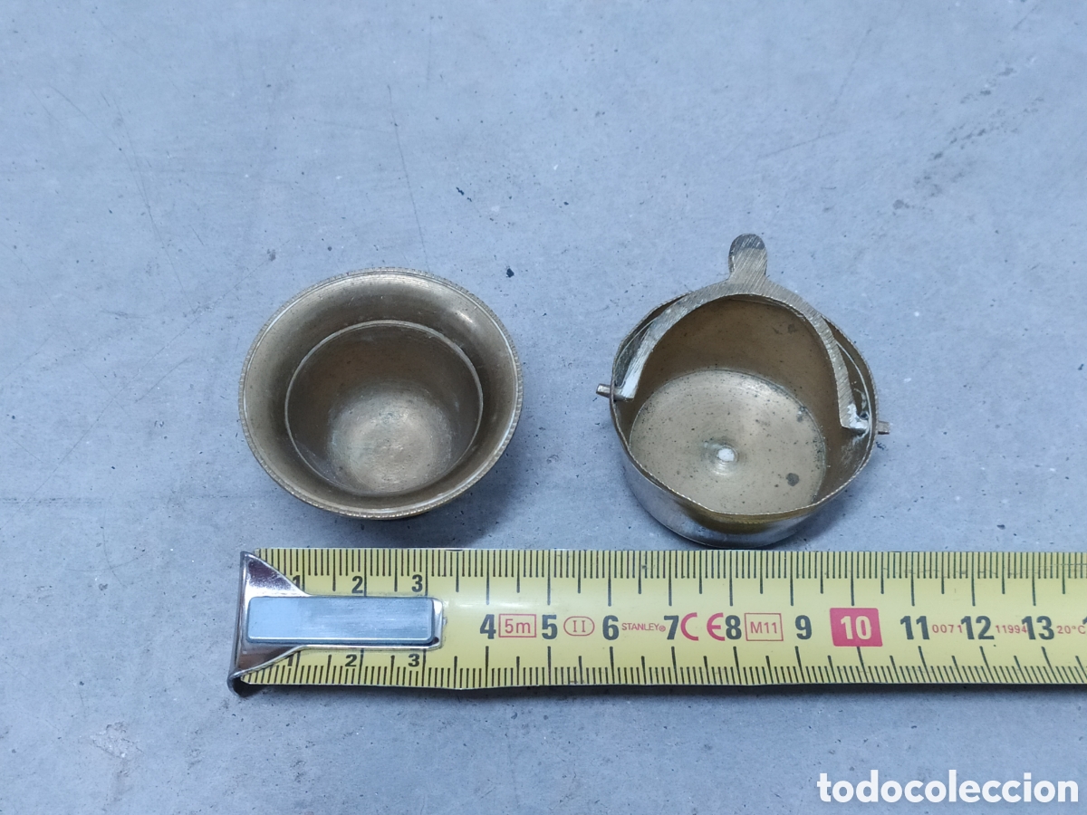 Antig&uuml;edades: PEQUE&Ntilde;O ALMIREZ Y OLLA DE BRONCE - Foto 3