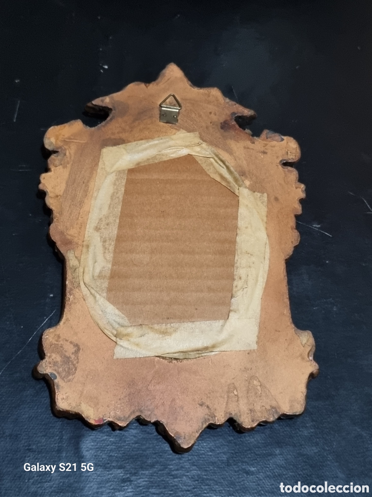 Antig&uuml;edades: CUADRO CON BORDADO DE LA VIRGEN 26X17 - Foto 5