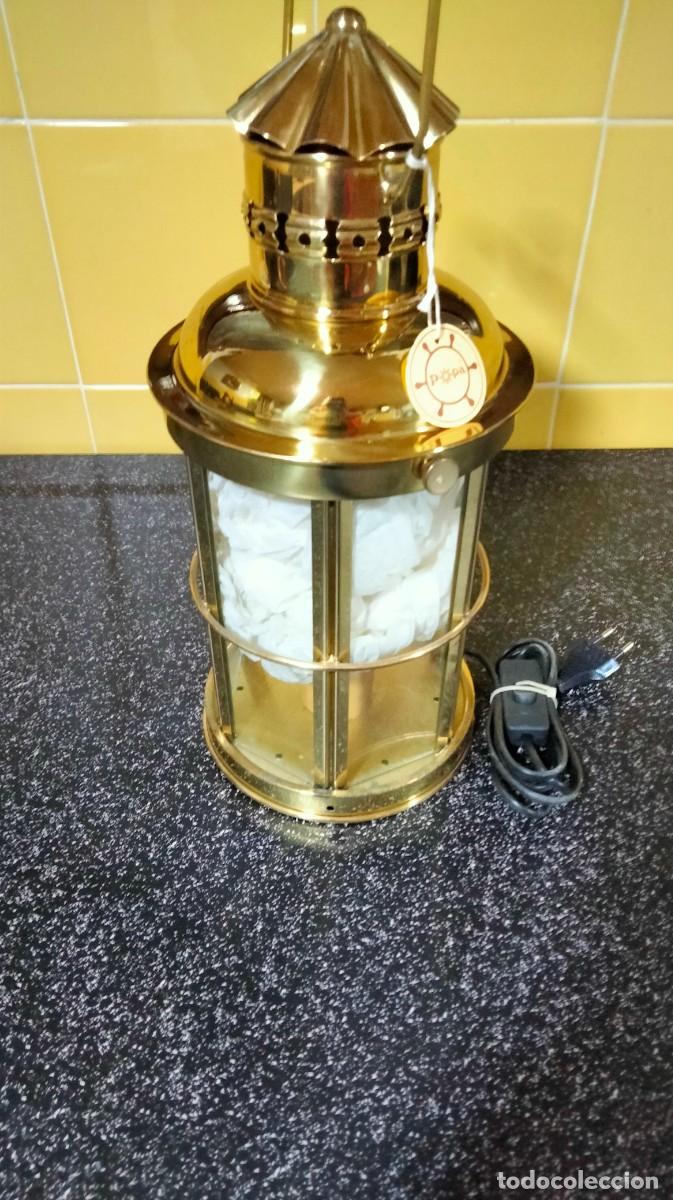 Antig&uuml;edades: LAMPARA EN FORMA DE FAROL - Foto 3
