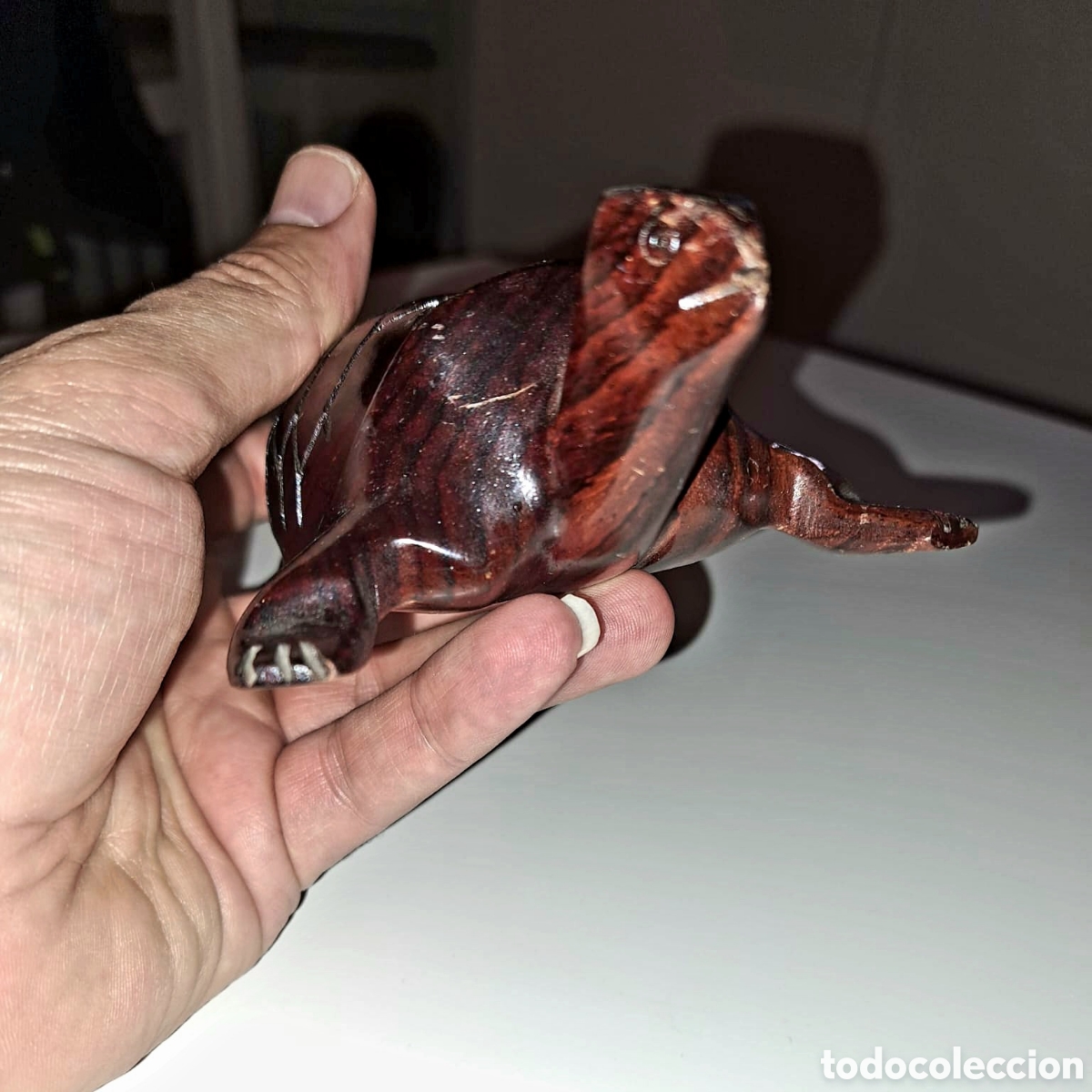 Antig&uuml;edades: Tortuga de madera tallada - Foto 2