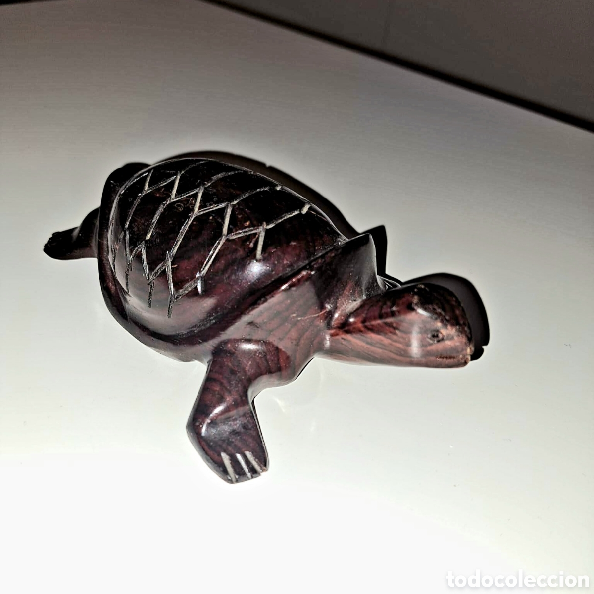 Antig&uuml;edades: Tortuga de madera tallada - Foto 3