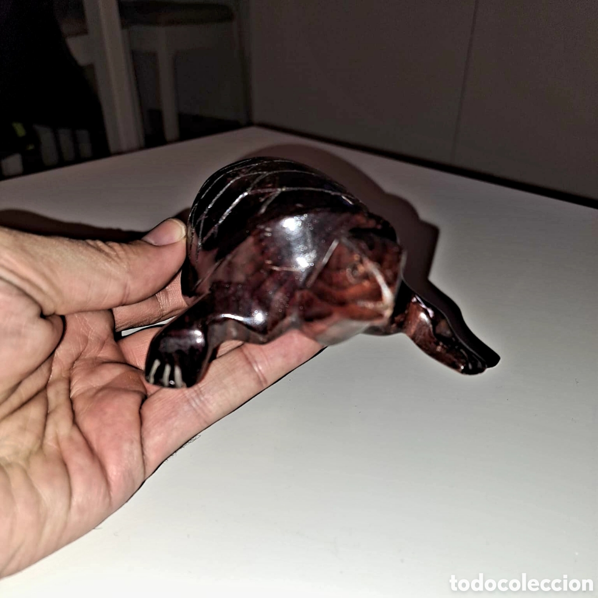 Antig&uuml;edades: Tortuga de madera tallada - Foto 5